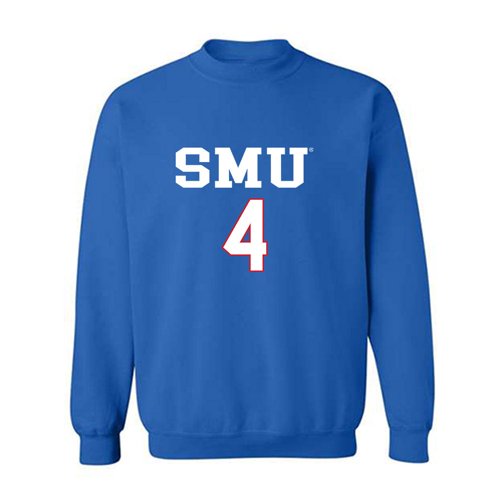 SMU - NCAA Women's Soccer : Peyton Hayes - Replica Shersey Crewneck Sweatshirt-0