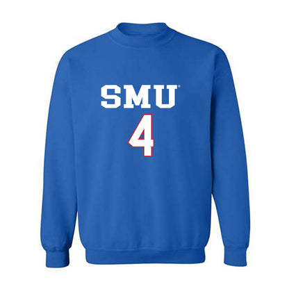 SMU - NCAA Women's Soccer : Peyton Hayes - Replica Shersey Crewneck Sweatshirt-0