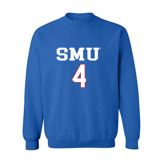 SMU - NCAA Women's Soccer : Peyton Hayes - Replica Shersey Crewneck Sweatshirt-0