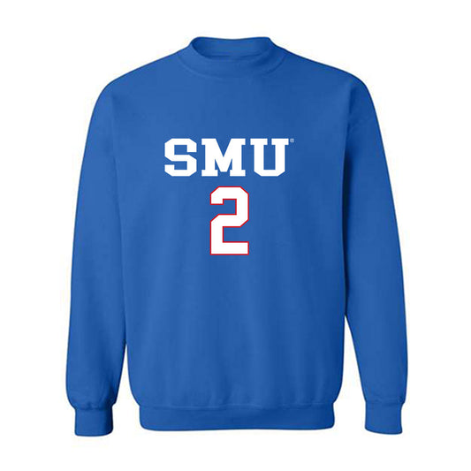SMU - NCAA Men's Soccer : Ryan Clanton-Pimentel - Replica Shersey Crewneck Sweatshirt-0