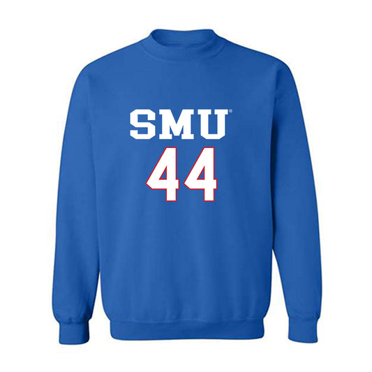 SMU - NCAA Women's Soccer : Kenlea Swadener - Replica Shersey Crewneck Sweatshirt-0