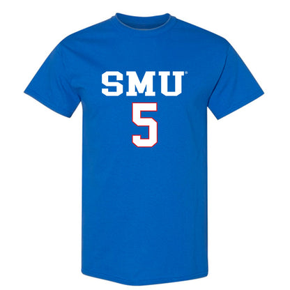 SMU - NCAA Men's Soccer : Noah Holmstrom - Replica Shersey T-Shirt-0