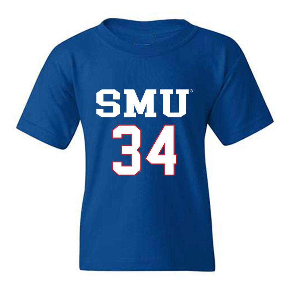 SMU - NCAA Men's Soccer : Trey Clements - Replica Shersey Youth T-Shirt-0
