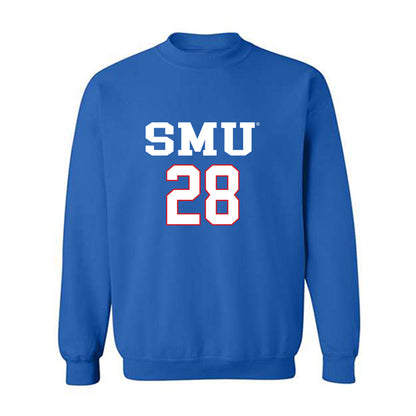 SMU - NCAA Men's Soccer : Anden Ellis - Replica Shersey Crewneck Sweatshirt-0