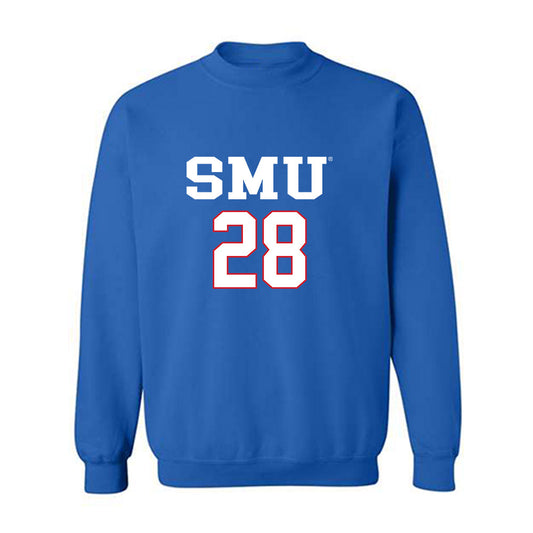 SMU - NCAA Men's Soccer : Anden Ellis - Replica Shersey Crewneck Sweatshirt-0