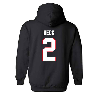 SMU - NCAA Women's Soccer : Kamiya Beck - Classic Shersey Hooded Sweatshirt-1