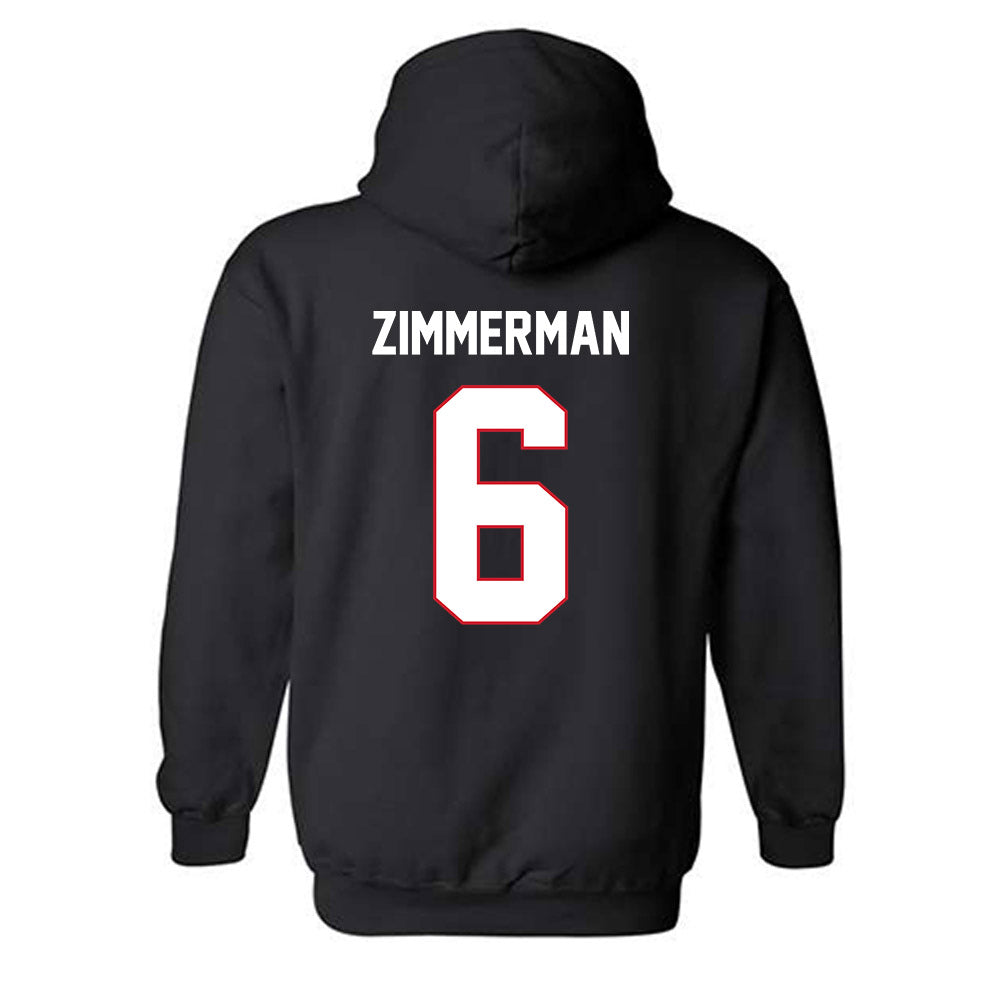 SMU - NCAA Women's Soccer : Ella Zimmerman - Classic Shersey Hooded Sweatshirt-1