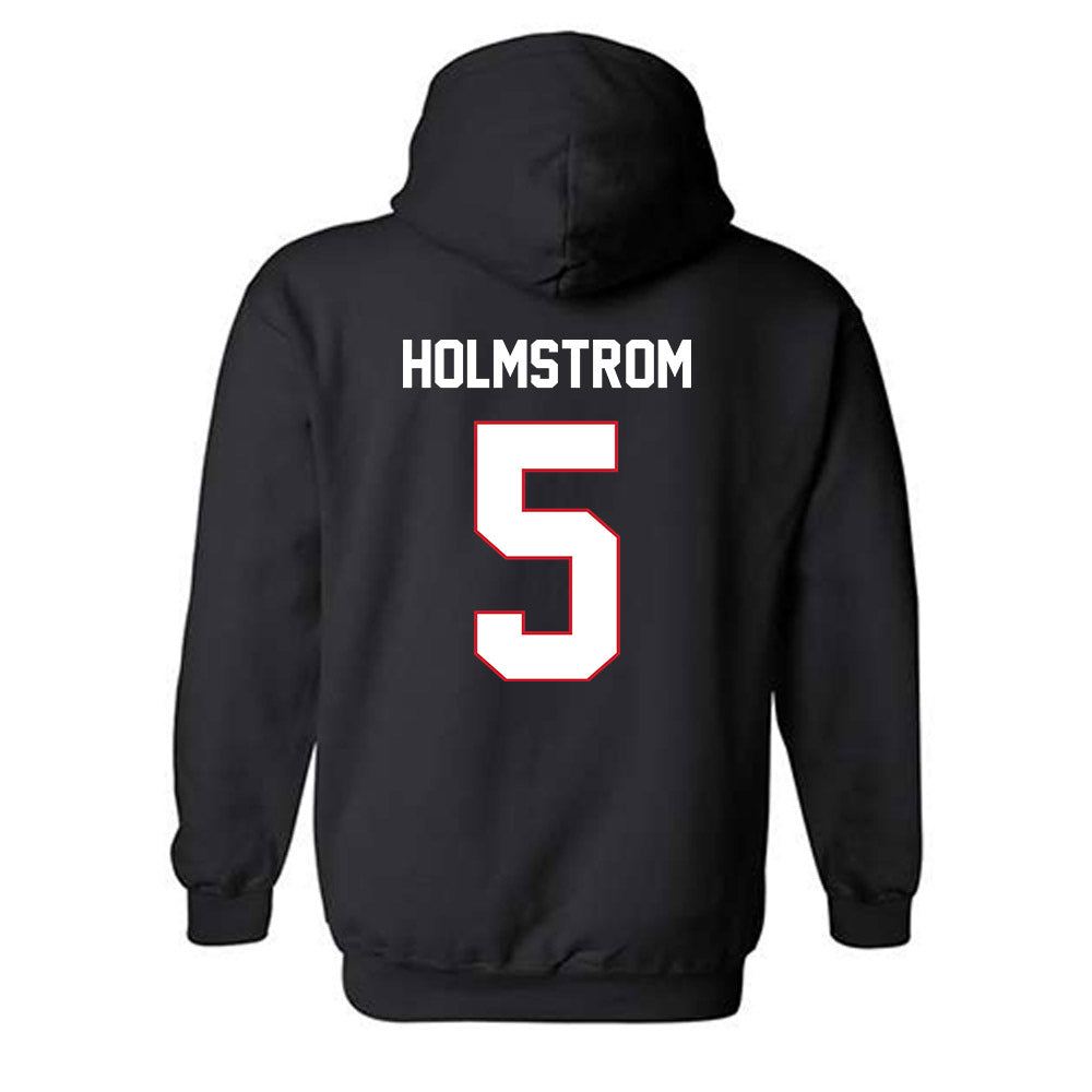 SMU - NCAA Men's Soccer : Noah Holmstrom - Classic Shersey Hooded Sweatshirt-1