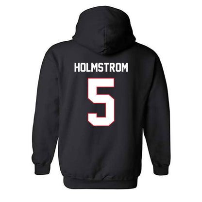 SMU - NCAA Men's Soccer : Noah Holmstrom - Classic Shersey Hooded Sweatshirt-1
