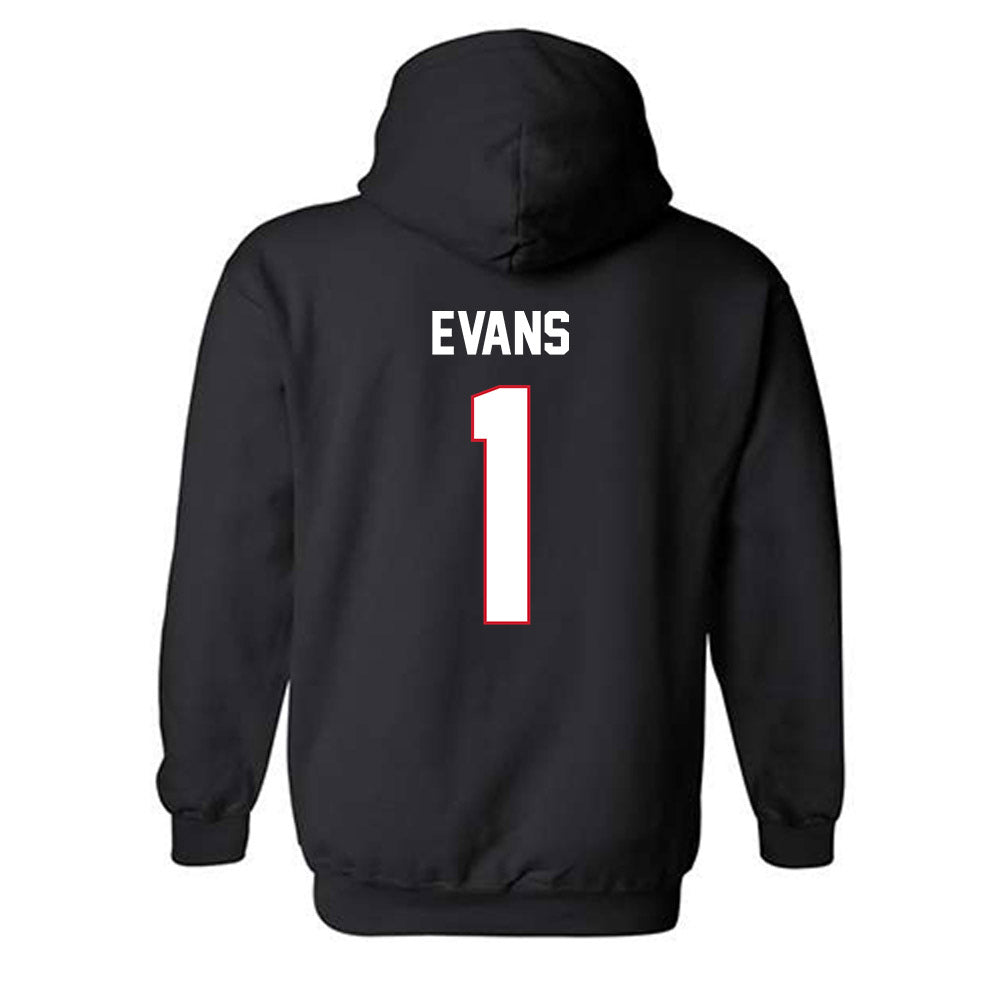 SMU - NCAA Men's Soccer : Jonathan Evans - Classic Shersey Hooded Sweatshirt-1