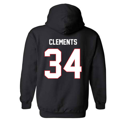 SMU - NCAA Men's Soccer : Trey Clements - Classic Shersey Hooded Sweatshirt-1