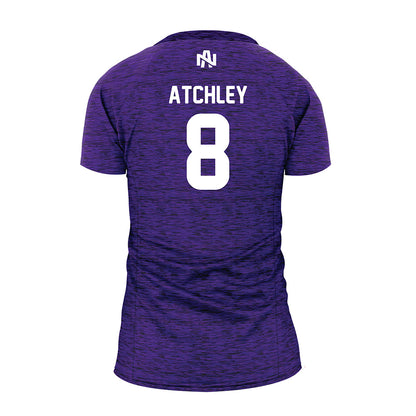 North Alabama - NCAA Beach Volleyball : Jennah Atchley - Blue Volleyball Jersey-1