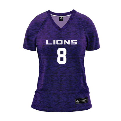 North Alabama - NCAA Beach Volleyball : Jennah Atchley - Blue Volleyball Jersey-0