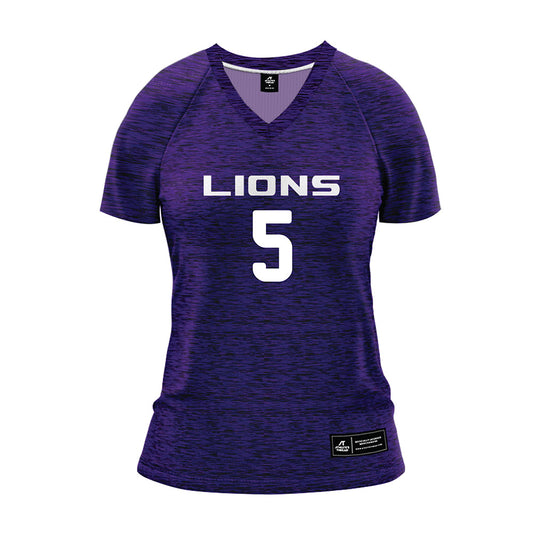 North Alabama - NCAA Beach Volleyball : Audrey Gauthier - Blue Volleyball Jersey-0