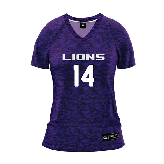 North Alabama - NCAA Beach Volleyball : Hailey Benesz - Blue Volleyball Jersey-0
