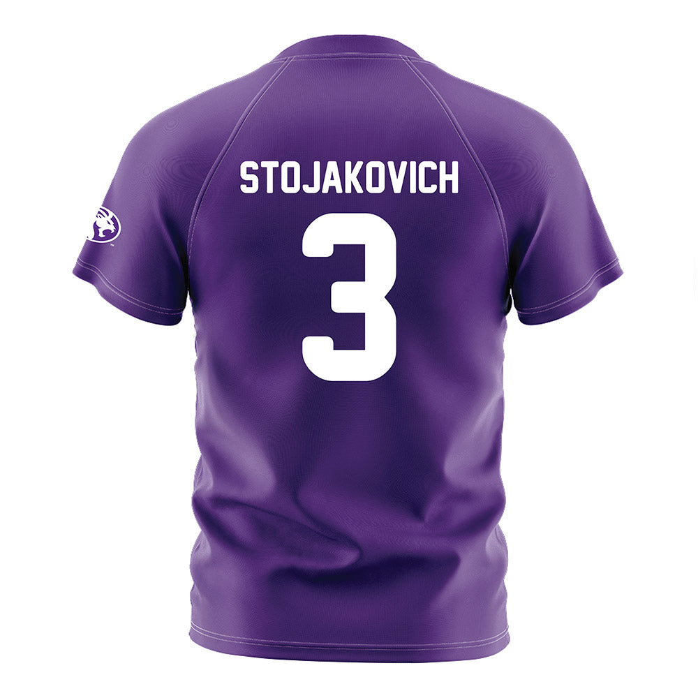 North Alabama - NCAA Women's Soccer : Avery Stojakovich - Purple Soccer Jersey-1
