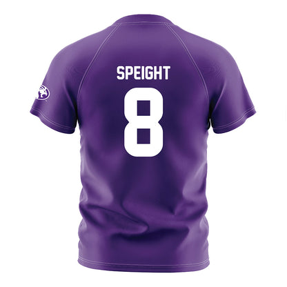 North Alabama - NCAA Women's Soccer : Adelyn Speight - Purple Soccer Jersey-1