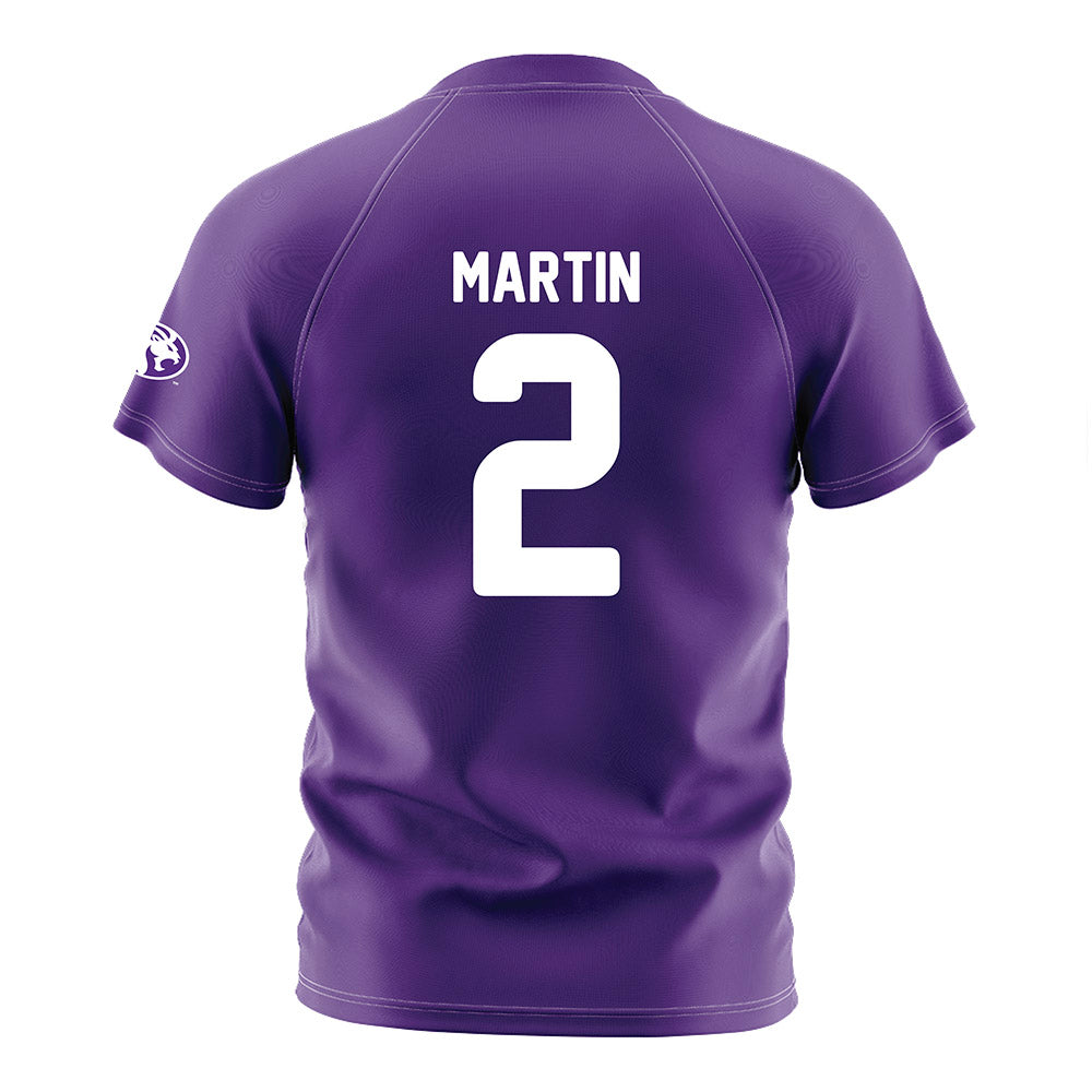 North Alabama - NCAA Women's Soccer : Haylee Martin - Purple Soccer Jersey-1