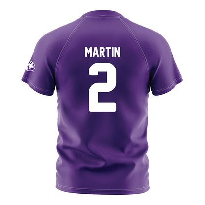 North Alabama - NCAA Women's Soccer : Haylee Martin - Purple Soccer Jersey-1
