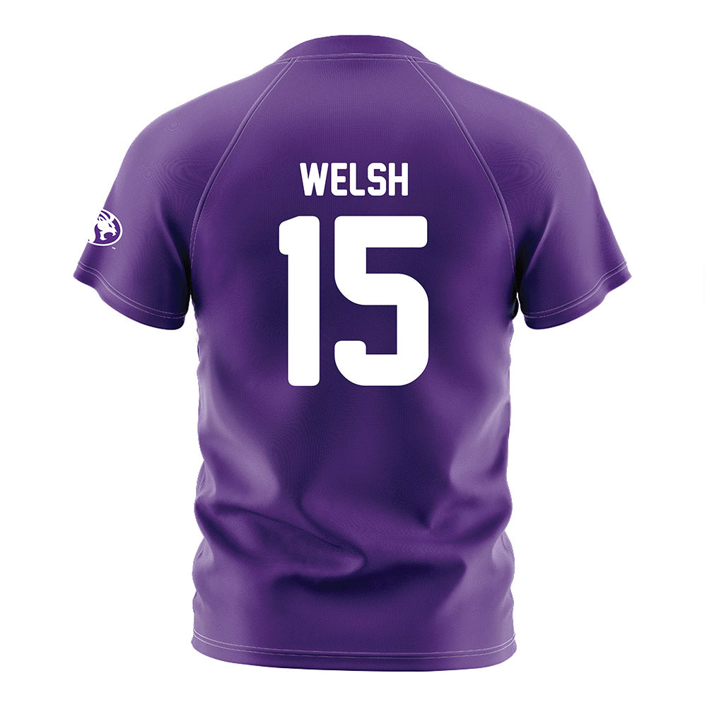North Alabama - NCAA Women's Soccer : Meg Welsh - Purple Soccer Jersey-1