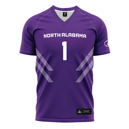 North Alabama - NCAA Women's Soccer : Emily Dorfman - Purple Soccer Jersey-0