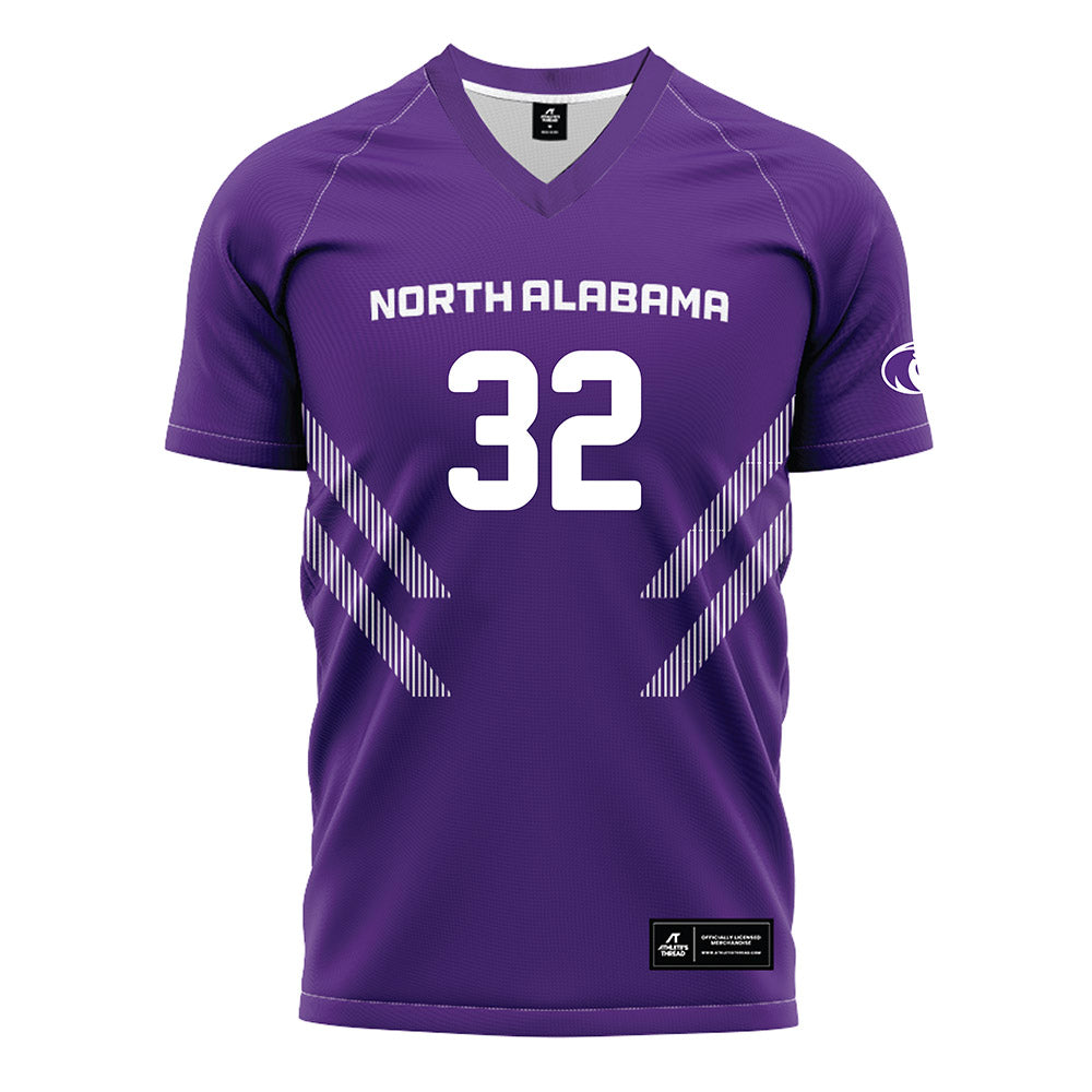 North Alabama - NCAA Women's Soccer : Cecilia Smith - Purple Soccer Jersey-0