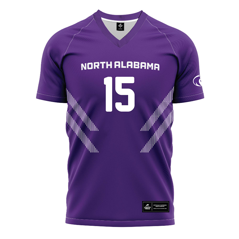 North Alabama - NCAA Women's Soccer : Meg Welsh - Purple Soccer Jersey-0
