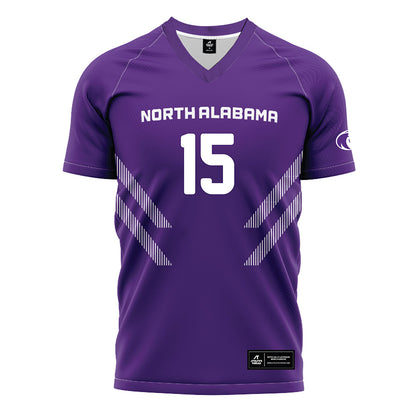 North Alabama - NCAA Women's Soccer : Meg Welsh - Purple Soccer Jersey-0