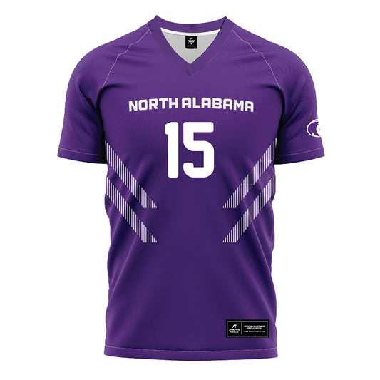 North Alabama - NCAA Women's Soccer : Meg Welsh - Purple Soccer Jersey-0