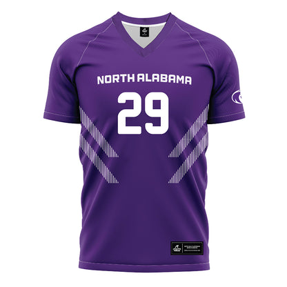 North Alabama - NCAA Women's Soccer : mya barr - Purple Soccer Jersey-0
