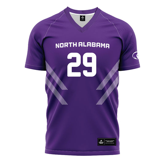 North Alabama - NCAA Women's Soccer : mya barr - Purple Soccer Jersey-0