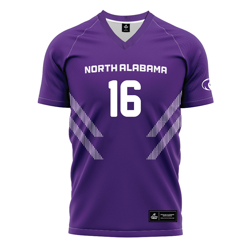 North Alabama - NCAA Women's Soccer : Maddie Reynolds - Purple Soccer Jersey-0