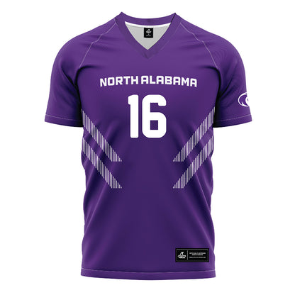 North Alabama - NCAA Women's Soccer : Maddie Reynolds - Purple Soccer Jersey-0
