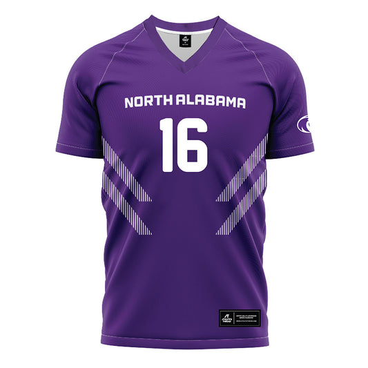 North Alabama - NCAA Women's Soccer : Maddie Reynolds - Purple Soccer Jersey-0