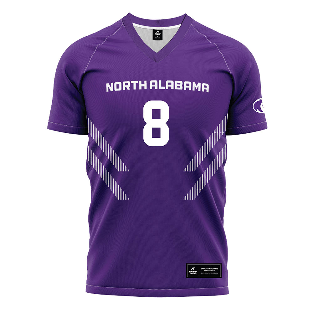 North Alabama - NCAA Women's Soccer : Adelyn Speight - Purple Soccer Jersey-0