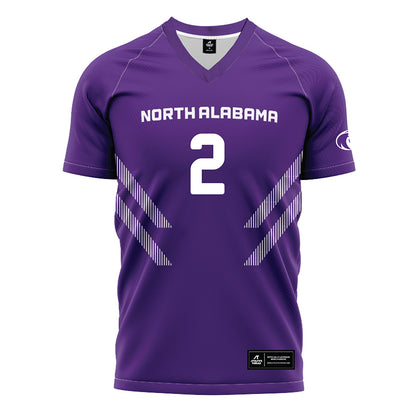 North Alabama - NCAA Women's Soccer : Haylee Martin - Purple Soccer Jersey-0