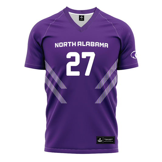 North Alabama - NCAA Women's Soccer : Carolyn Federle - Purple Soccer Jersey-0