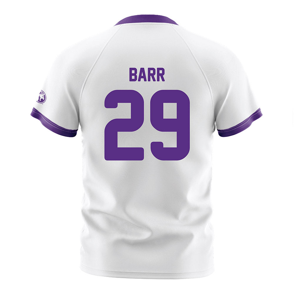 North Alabama - NCAA Women's Soccer : mya barr - White Soccer Jersey-1