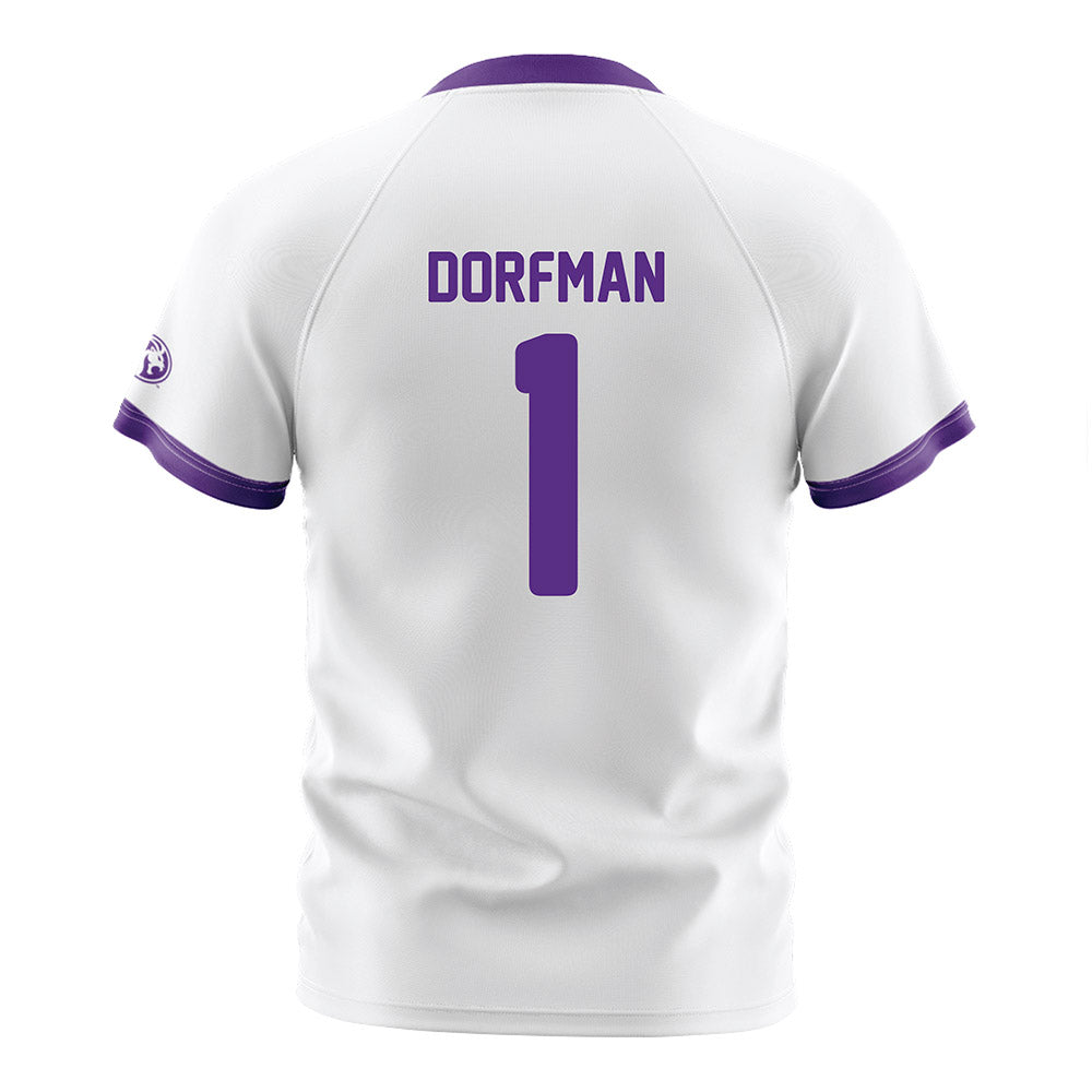 North Alabama - NCAA Women's Soccer : Emily Dorfman - White Soccer Jersey-1