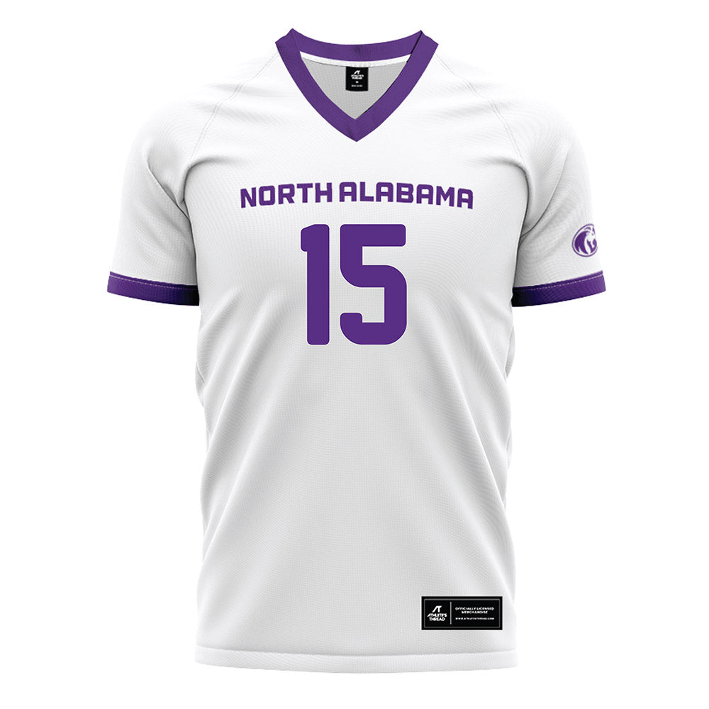 North Alabama - NCAA Women's Soccer : Meg Welsh - White Soccer Jersey-0