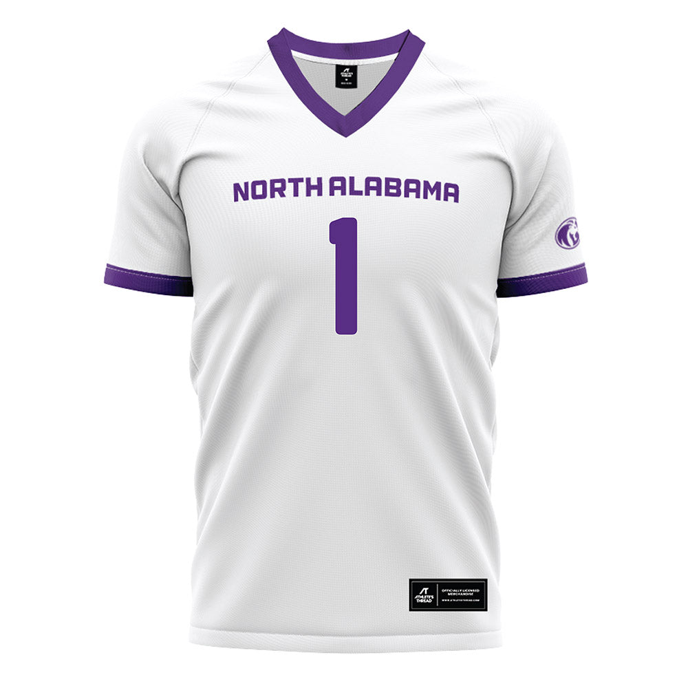 North Alabama - NCAA Women's Soccer : Emily Dorfman - White Soccer Jersey-0