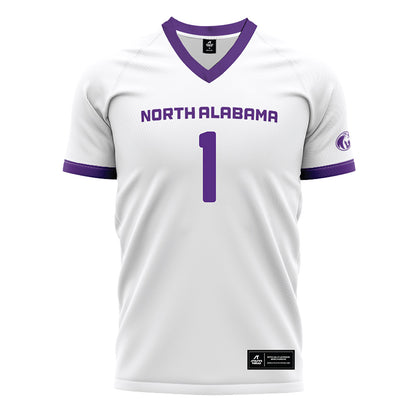 North Alabama - NCAA Women's Soccer : Emily Dorfman - White Soccer Jersey-0