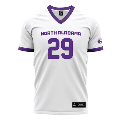 North Alabama - NCAA Women's Soccer : mya barr - White Soccer Jersey-0