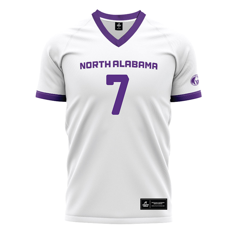 North Alabama - NCAA Women's Soccer : Maddie Allen - White Soccer Jersey-0