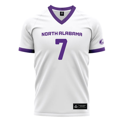 North Alabama - NCAA Women's Soccer : Maddie Allen - White Soccer Jersey-0