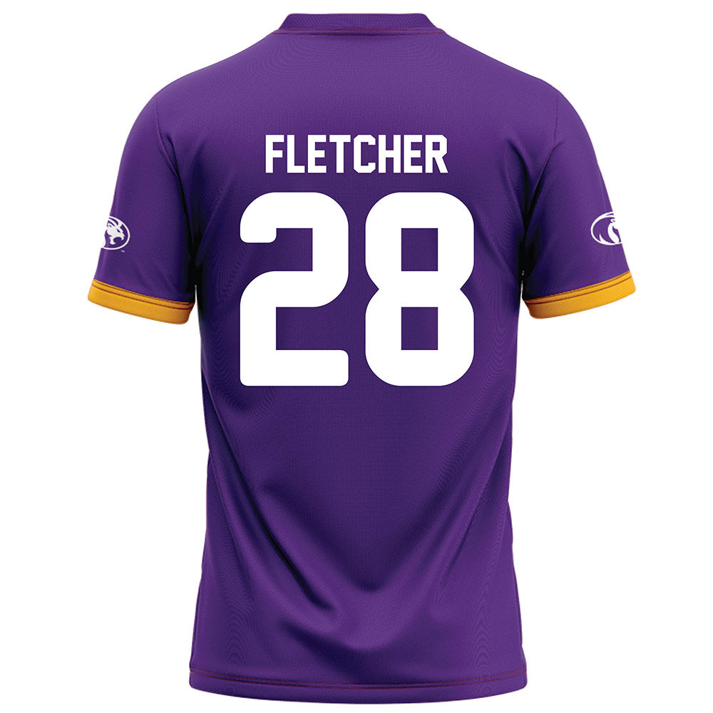North Alabama - NCAA Football : Jalen Fletcher - Purple Football Jersey-1