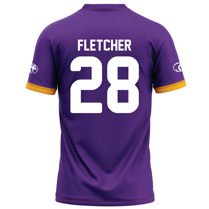 North Alabama - NCAA Football : Jalen Fletcher - Purple Football Jersey-1