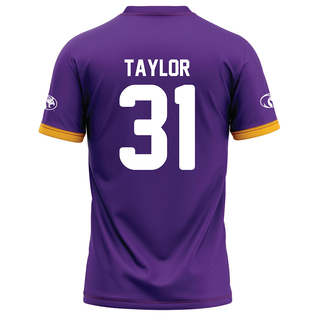 North Alabama - NCAA Football : John Taylor - Purple Football Jersey-1