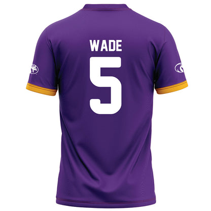North Alabama - NCAA Football : Destin Wade - Purple Football Jersey-1