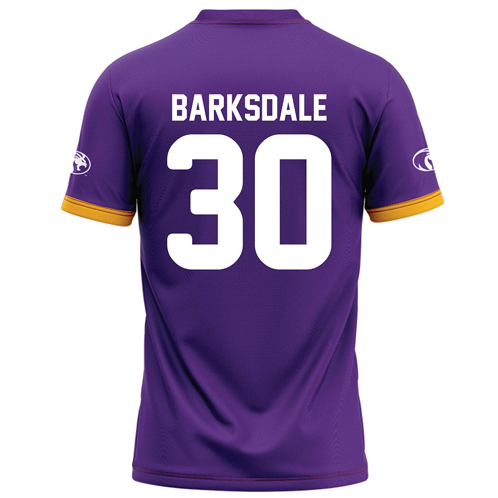 North Alabama - NCAA Football : Michael Barksdale - Purple Football Jersey-1